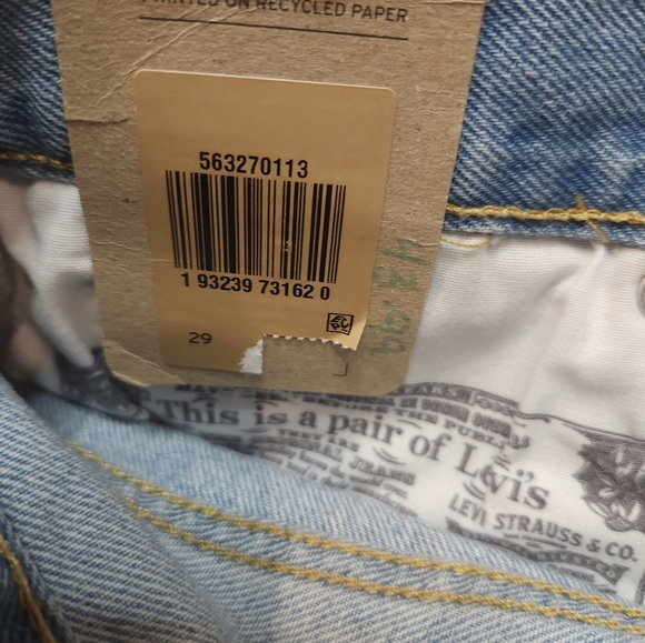 Levis 501 Womens High Rise Shorts Size 29 Distressed Cut Off Button Fly NEW - Picture 10 of 11